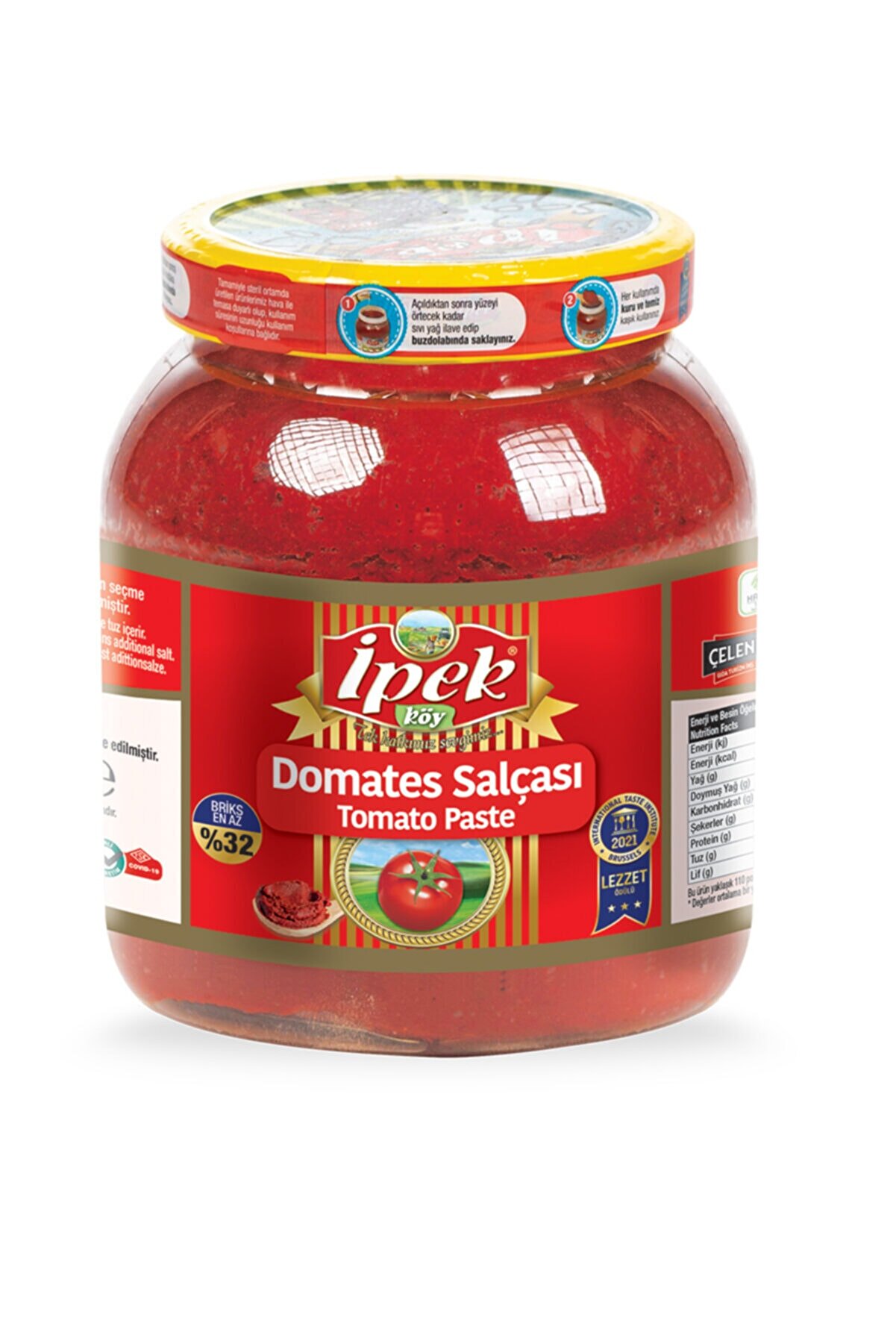 İpek 1600 Gr Pet Kavanoz Domates Salçası